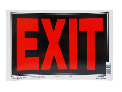 Exit Sign 8x12"