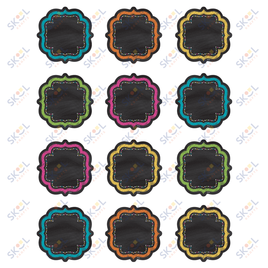 Chalkboard Brights Mini Accents 2-5/8” x 2-5/8” 36/pk