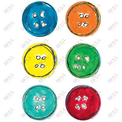 Groovy Buttons Accents 5 1/4" x 5 1/4" 36/pk