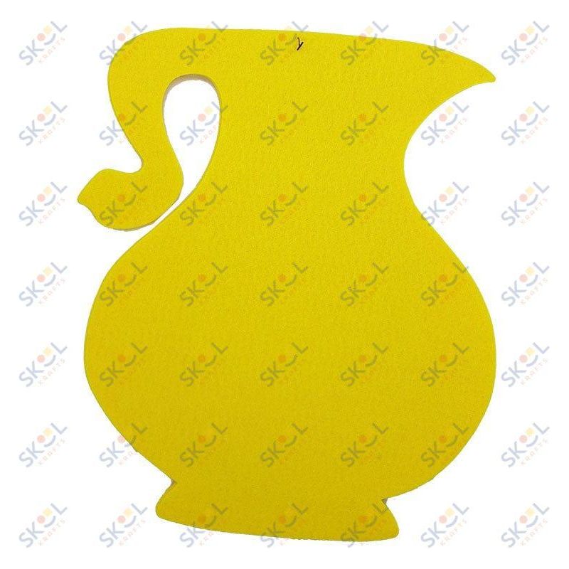 Felt Jug Accent Asst Colors 12"x10" 1pc