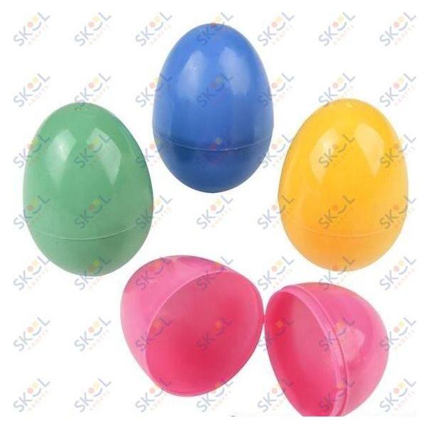 Hinged Plastic Easter Eggs 3.25" 100/pc