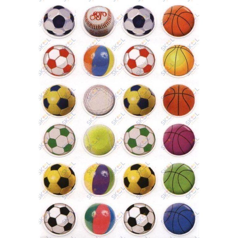 Sports Balls Stickers 1"