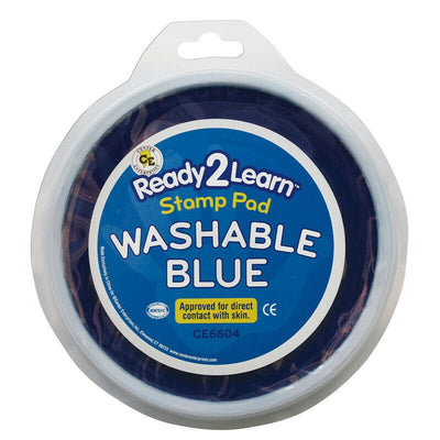 Circular Jumbo Blue Washable Stamp Pad