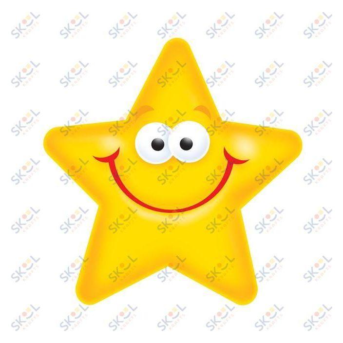 Smiley Star Mini Accents 3" 36/pk (Discontinued)