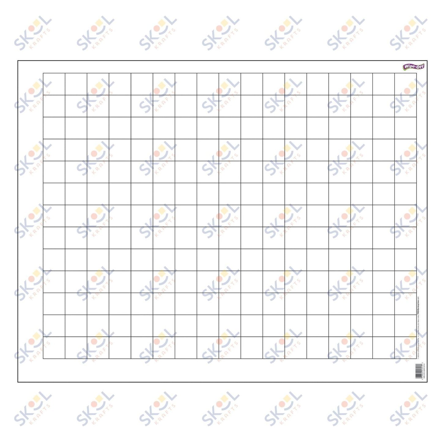 Graphing Grid Chart (1½ Inch Squares) Wipe off 22" x 28" 1/pk