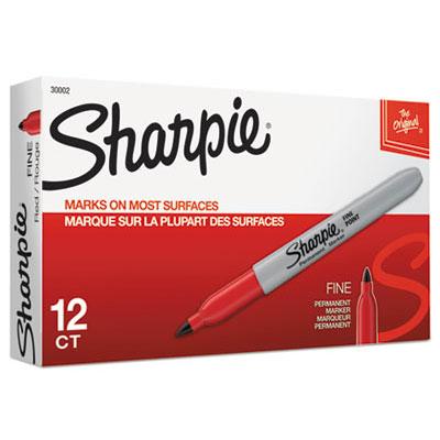 Sharpie Permanent Ink Fine Markers 12/pk