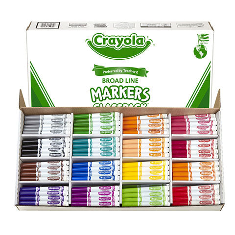 Crayola Fine Line Fabric Markers Classpack