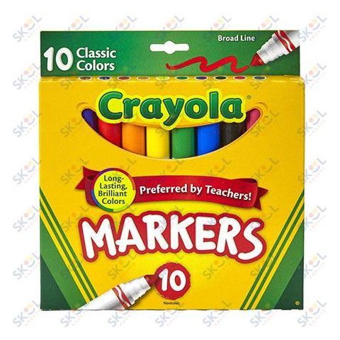 Crayola Classic Colors Broad Line Marker 10/pk