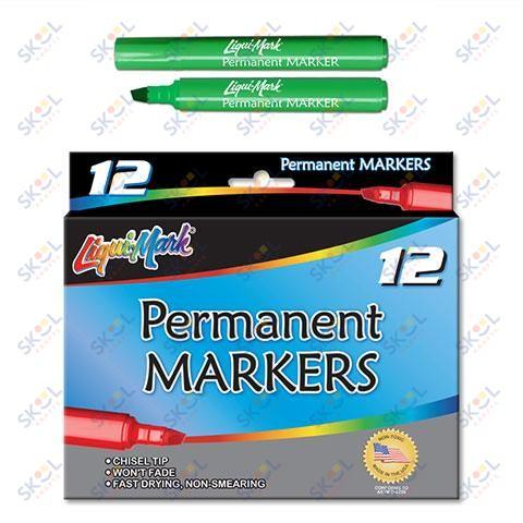 Chisel Tip Broadline Permanent Markers