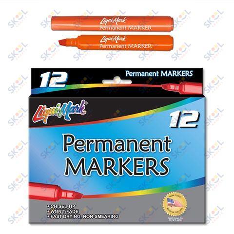 Chisel Tip Broadline Permanent Markers