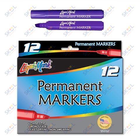 Chisel Tip Broadline Permanent Markers
