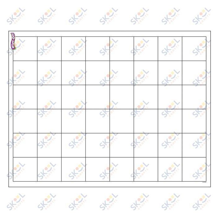 Graphing Grid Chart (Large Squares) Wipe off 17" x 28" 1/pk