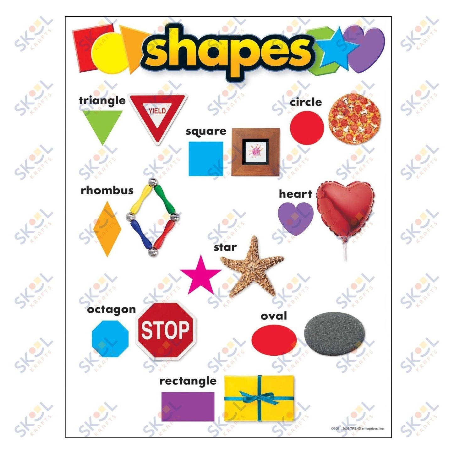 Shapes Learning Chart 17" x 22" 1/pk