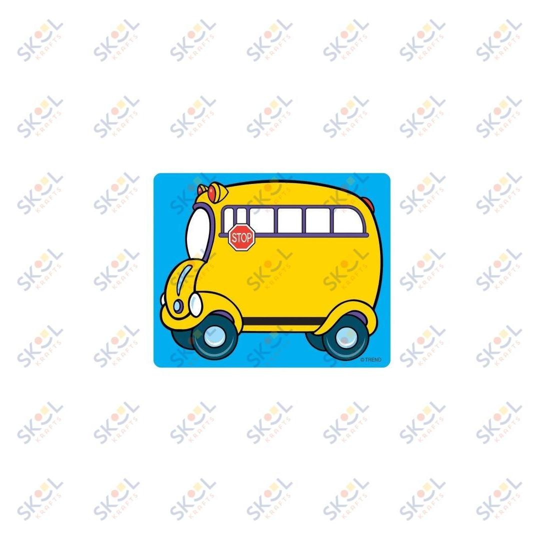 School Bus Labels Self Adhesive 2 1/2" x 3" 36/pk