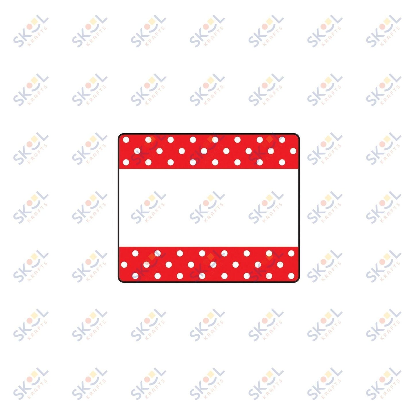 Red Polka Dots Labels 2 1/2" x 3" 36/pk