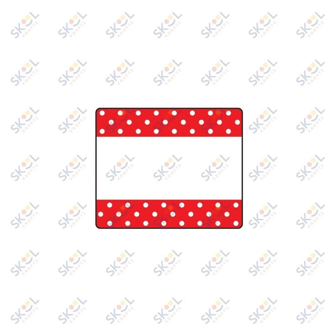 Red Polka Dots Labels 2 1/2" x 3" 36/pk