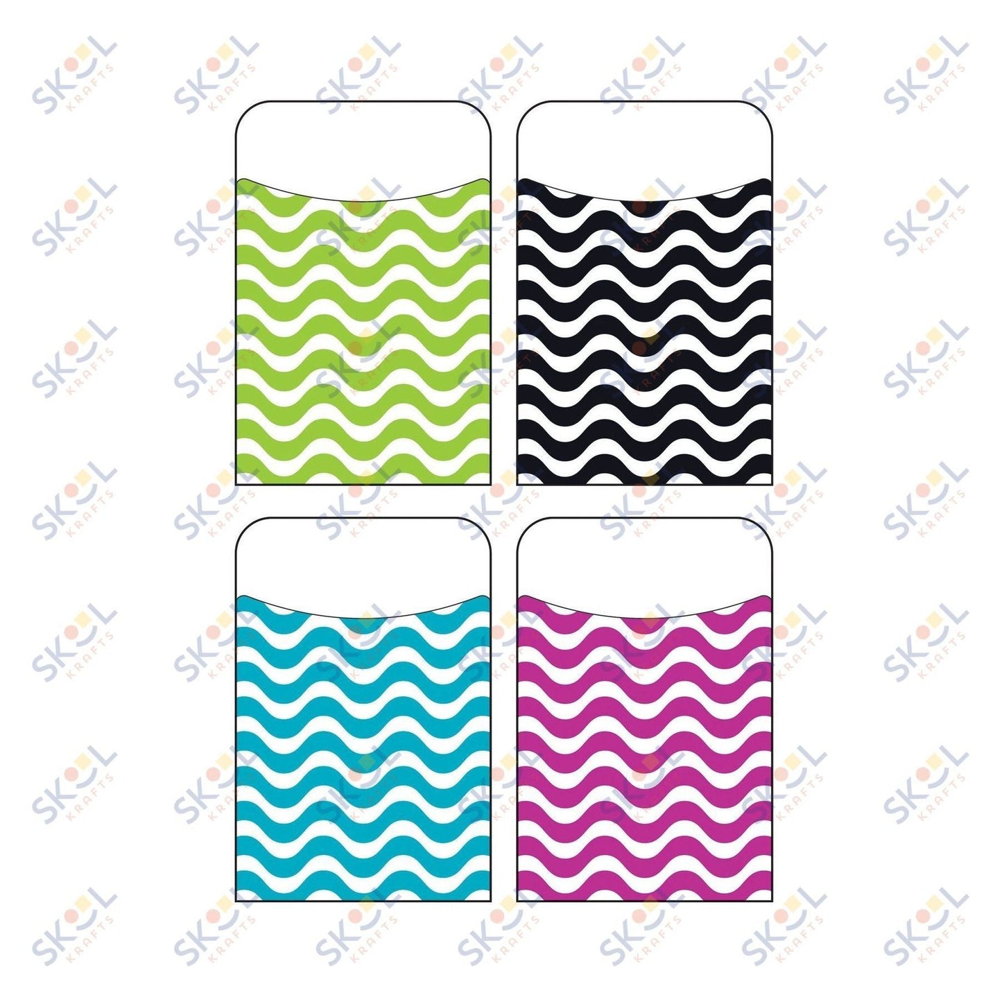 Wavy Pockets Variety Pack 3 1/2" x 5 1/4" 40/pk