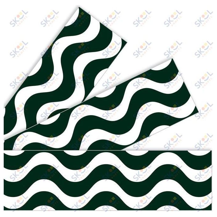 Wavy Black Borders 2 3/4in x 35 3/4ft 12/pk