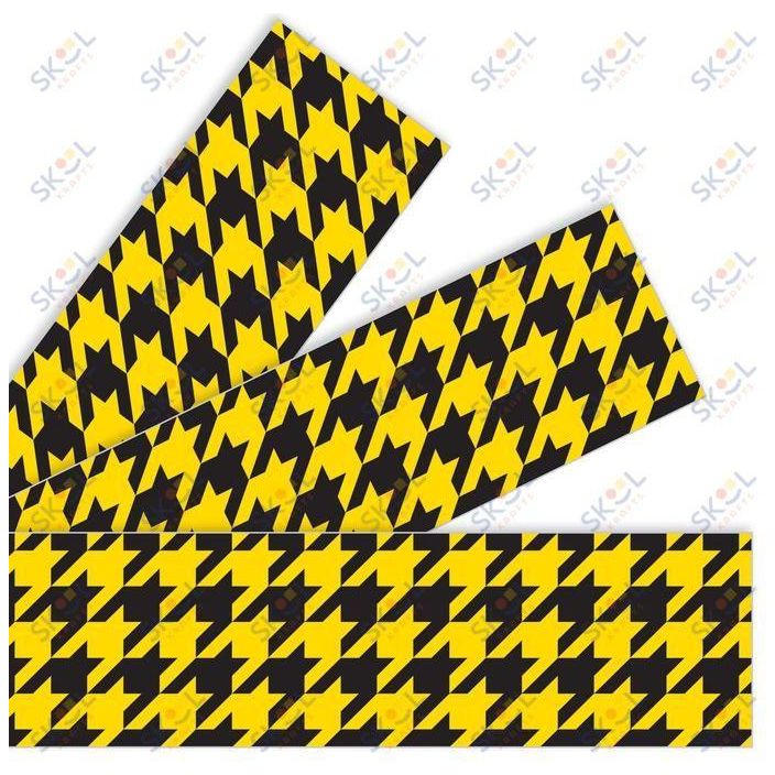 Houndstooth Yellow Borders 2 3/4in x 35 3/4ft 12/pk (Discontinued)