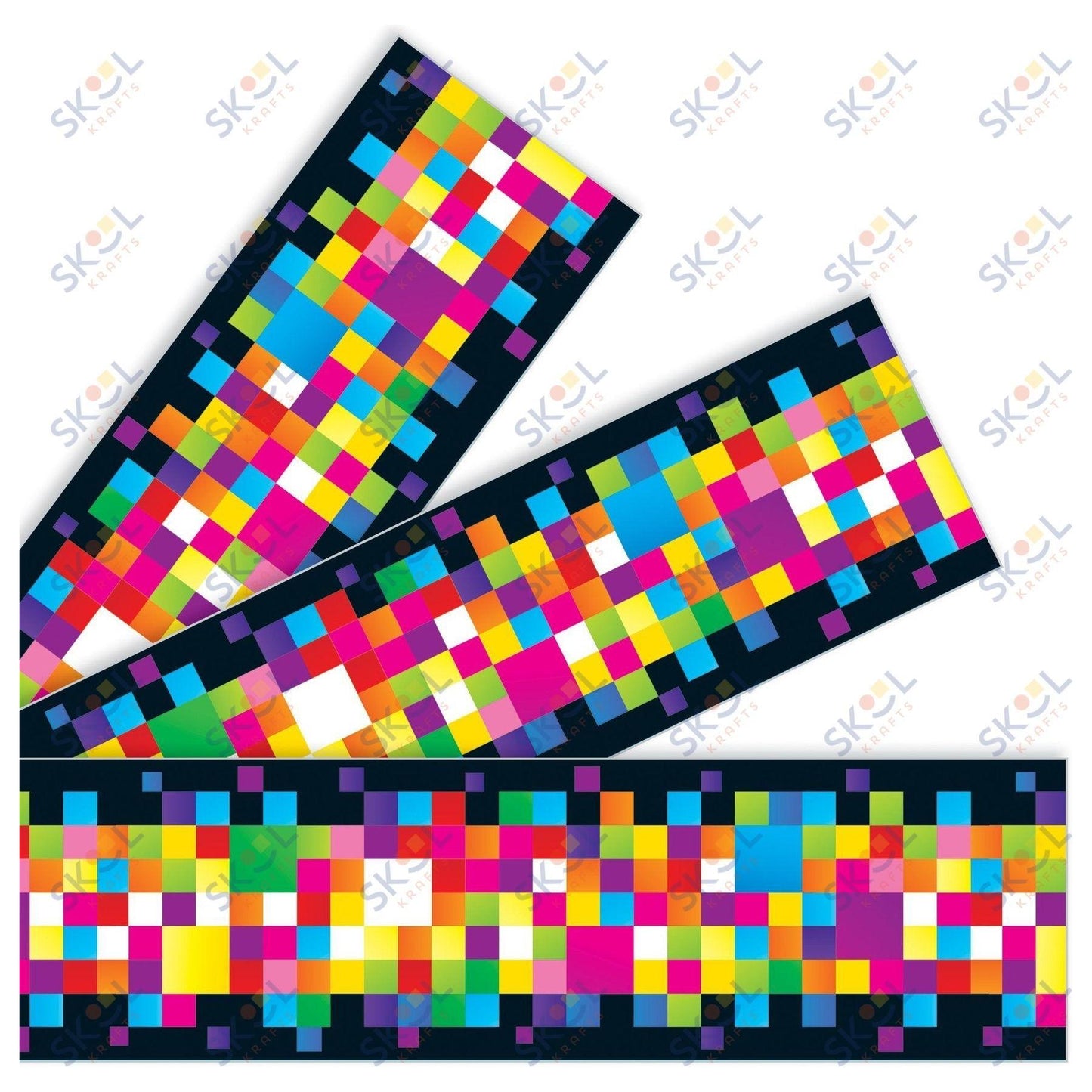 Pixels Borders 2 3/4in x 35 3/4ft 12/pk