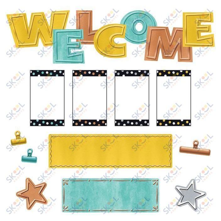 Welcome Mini Bulletin Board Set 5 1/2" 24/pk