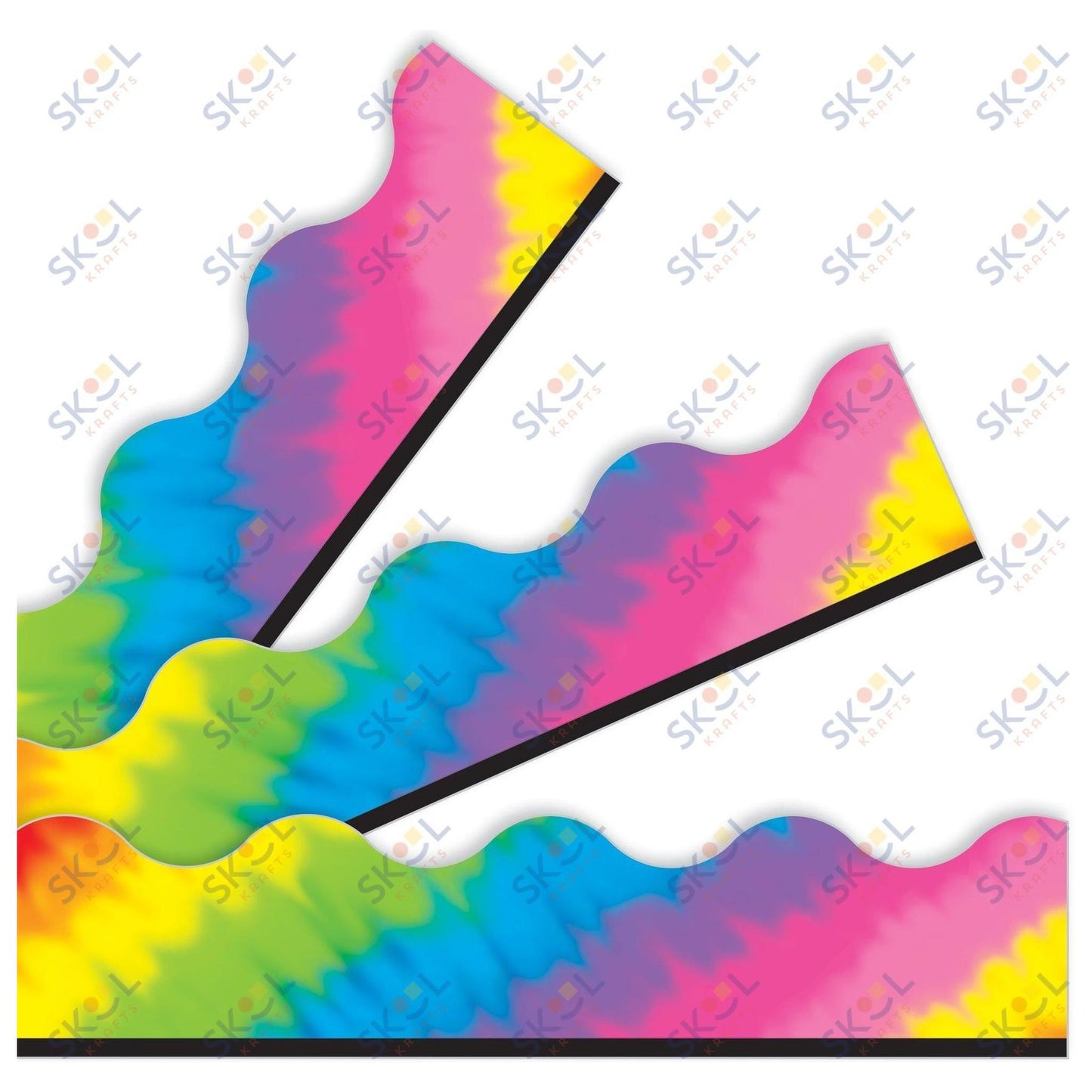 Tie-Dye Trimmers 2 1/4in x 39ft 1/pk