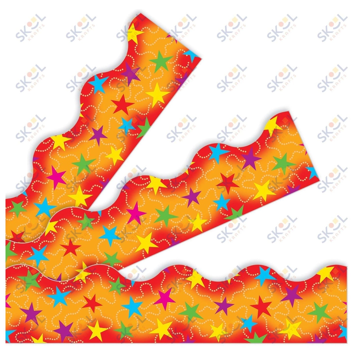 Stars 'n Dots Trimmers 2 1/4in x 39ft 12/pk