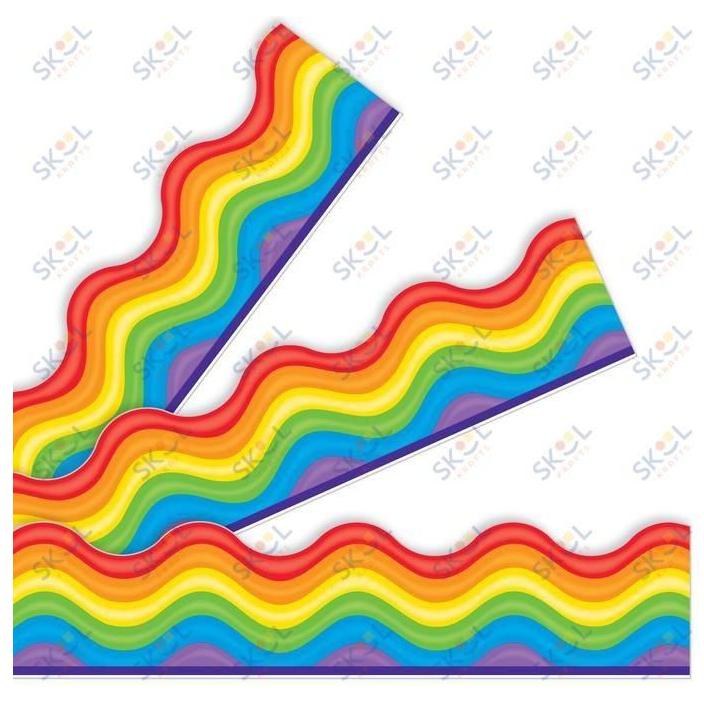 Rainbow Promise Borders 2 1/4in x 39ft 12/pk