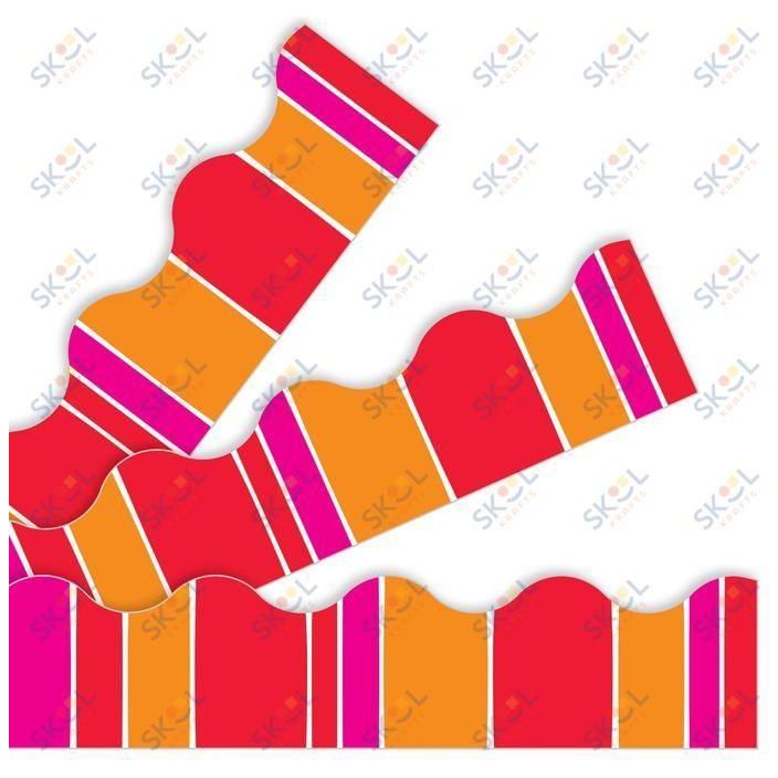 Stripe-tacular Snazzy Red Trimmers Border 2 1/4in x 39ft 12/pk