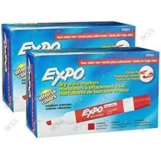 Expo Dry Erase Marker Fine (Black, 12/pk)