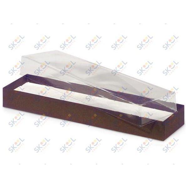 Clear Lid Gift Box 8" x 2" x 1" 100 Pack Cotton Fill 100/pk