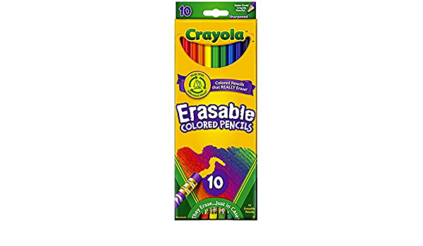 Crayola Erasable Colored Pencils 10/pk – Skool Krafts