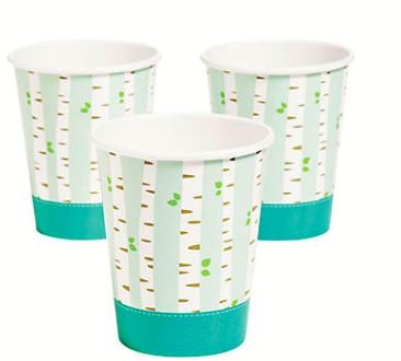 Woodland Party Cups 8/pk