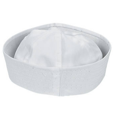 DIY White Cotton Sailor Hats 12/pk
