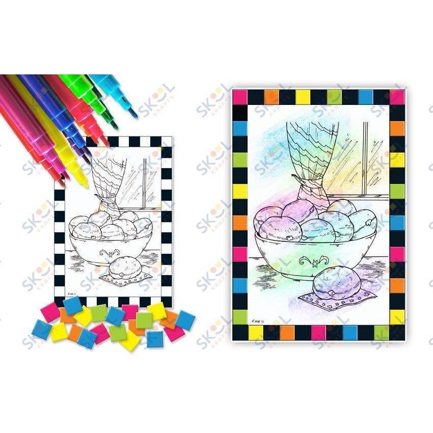 Doughnut Mosiac Art Crafts Kit 24/pc