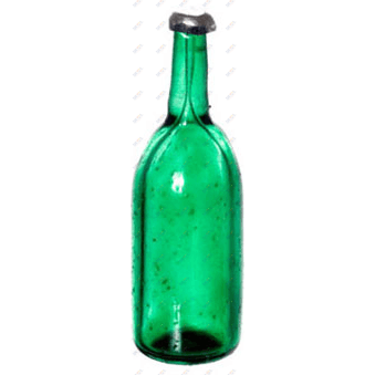 Clear Green Bottle