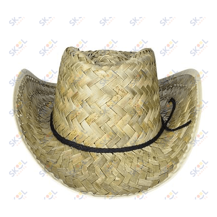 Straw Cowboy Hat Adult size 1pc