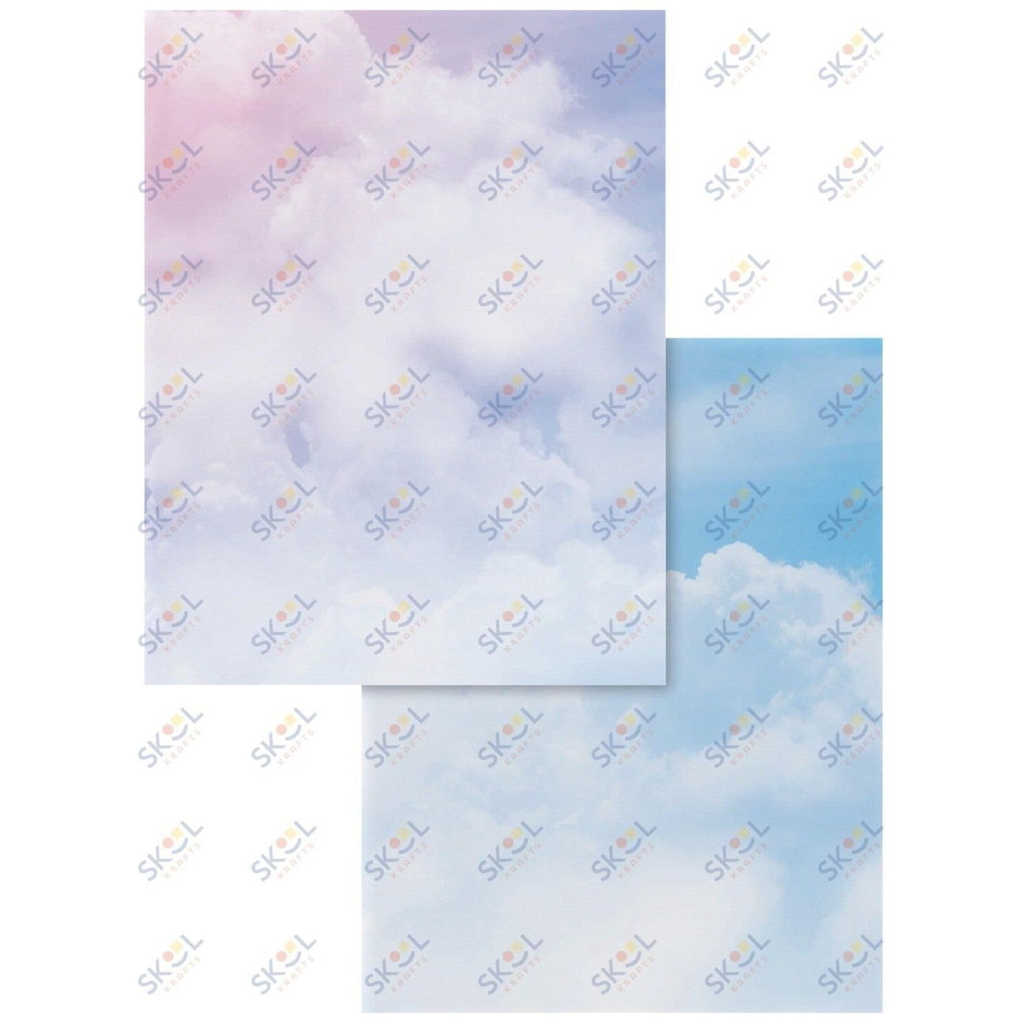 Preprinted Stationery 8-1/2 x 11 Inches, Clouds 100/pk