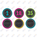Chalkboard Brights Numbers Magnetic Accents 2 1/4" 42/pk