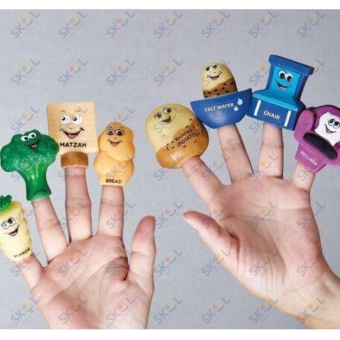 Set of 8 "Mah Nishtana" Vinyl Puppets