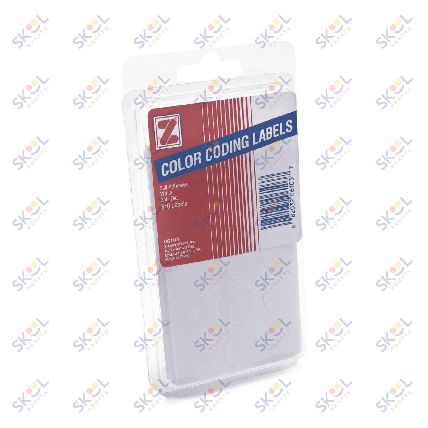 Color Coding White Labels 3/4" 510/pk