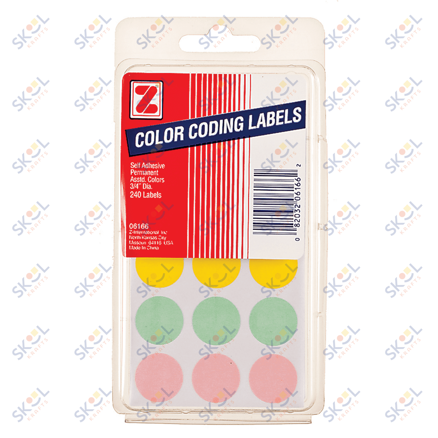 Color Coding Pastel Labels 3/4" 240/pk