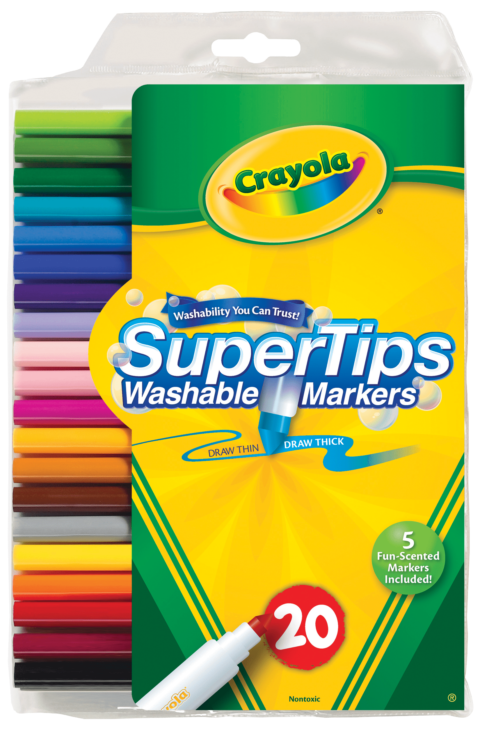 Crayola Take Note! Ultra-Fine Washable Felt-Tip Marker Pen, Pack