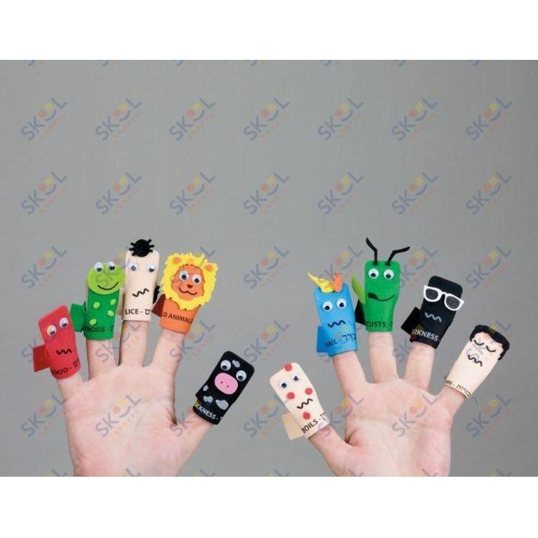 Ten Plagues Foam Finger Puppet Kit 1/set