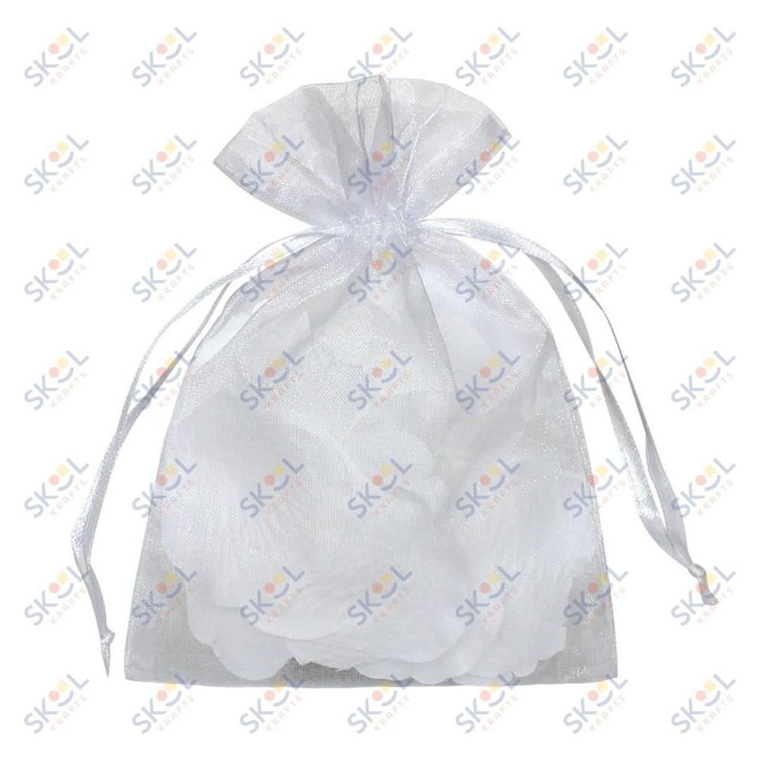 Organza Bags White 6" x 9" 6/pk
