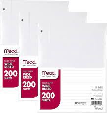 Mead Loose-leaf Paper (200/pk, Wide Ruled)