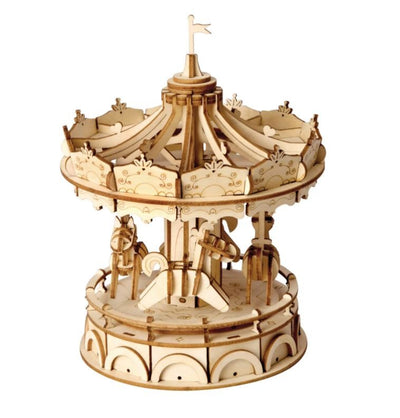 3D Wooden Puzzle Merry-Go-Round