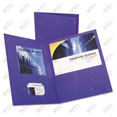 Two Pocket Paper Folders (Assorted, 100 Pack)