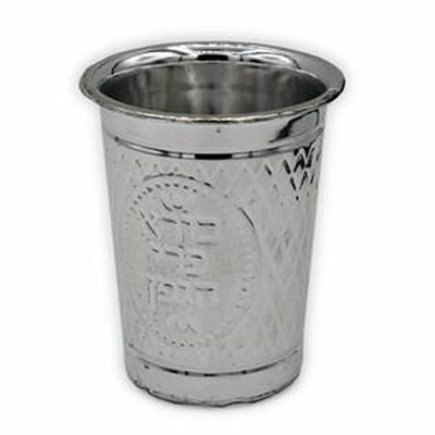 Kiddush Cup Plastic Silver 1pc