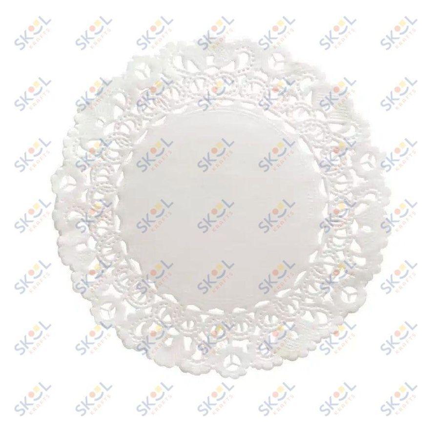 Round Paper Lace Doilies (White, 4", 100 Pack)